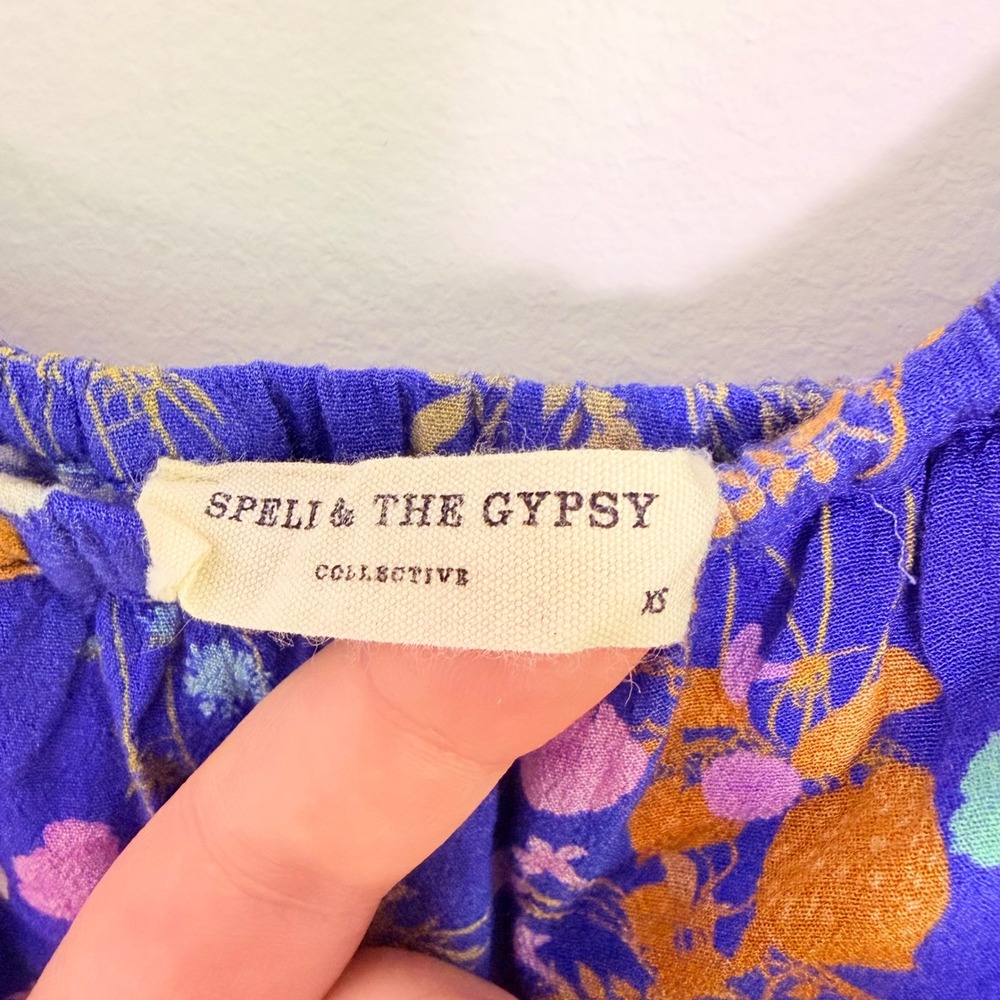 Spell & The Gypsy Collective Wild Bloom Strappy Floral Jumpsuit XS Boho Wide Leg - Picture 10 of 10